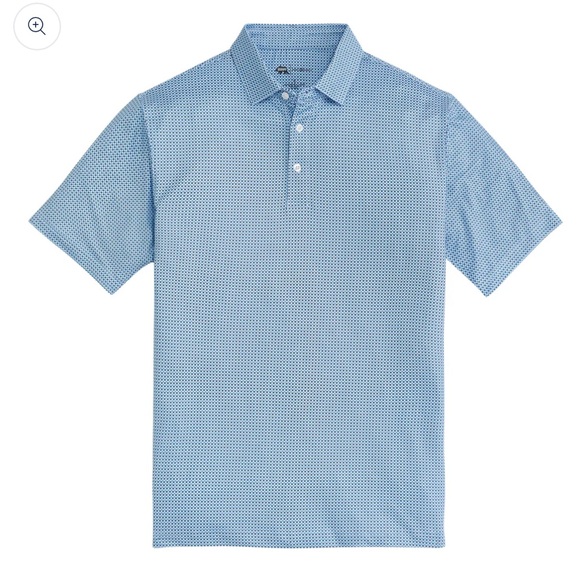 Onward Reserve League Printed Performance Polo Sport Blue NWT